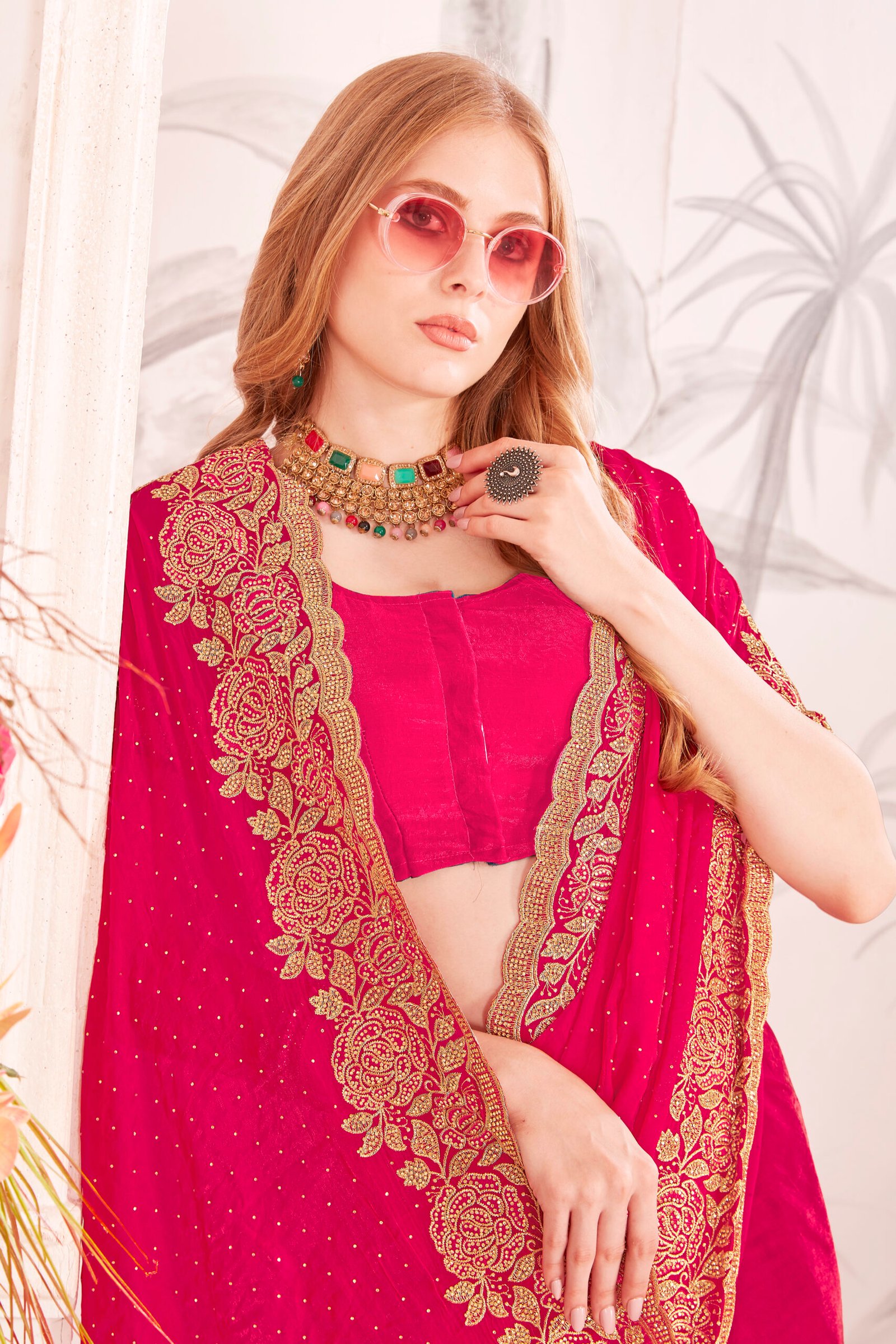 Look Pretty Wearing This Lovely Designer  Saree