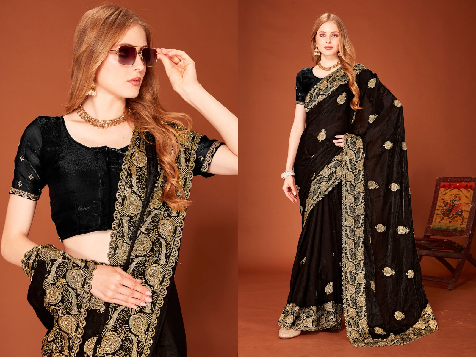 Look Pretty Wearing This Lovely Designer  Saree