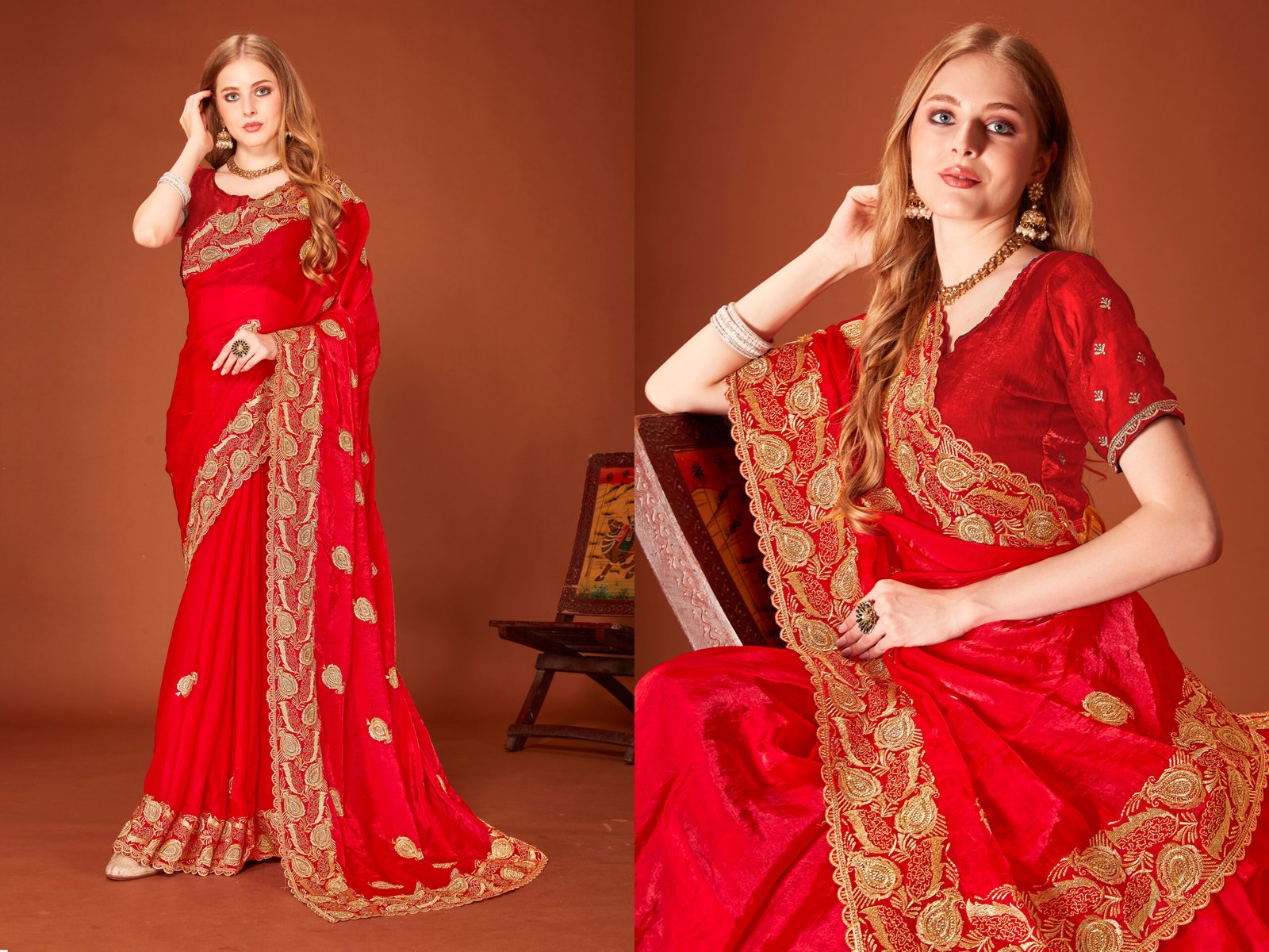 Look Pretty Wearing This Lovely Designer  Saree